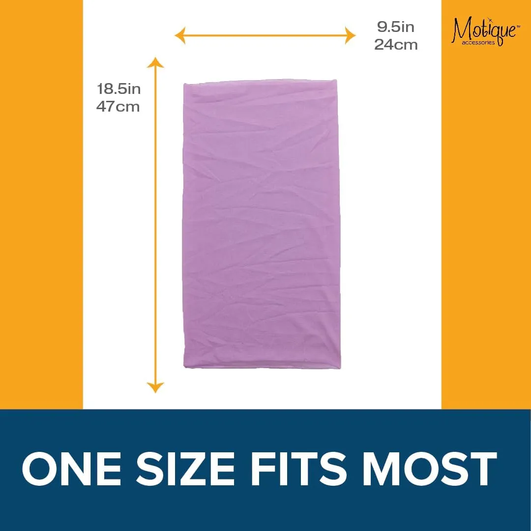 Motique Accessories Solid Seamless Tube Bandana Neck Gaiter