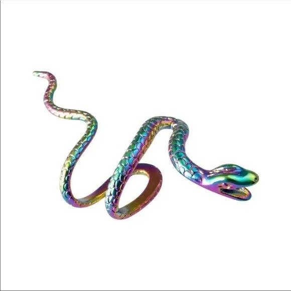 Multicolor Snake Ear Cuff Earring
