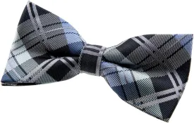 Retreez Elegant Classic Plaid Check Woven Microfiber Pre-tied Bow Tie (4.5")