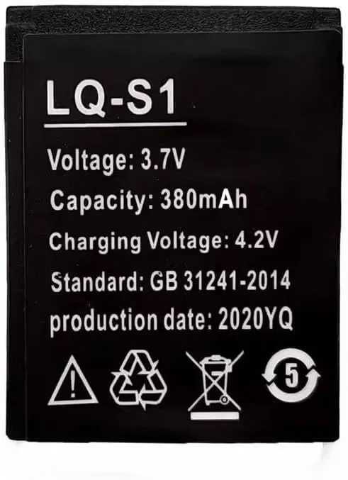 S1 Battery,Smart Watch Battery, 3.7v 380mah Rechargeable Li-Ion Battery 2pcs.
