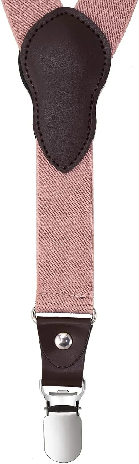 Shark Tooth Boys' Men's Suspenders and Bow Tie Set Y-Back Adjustable