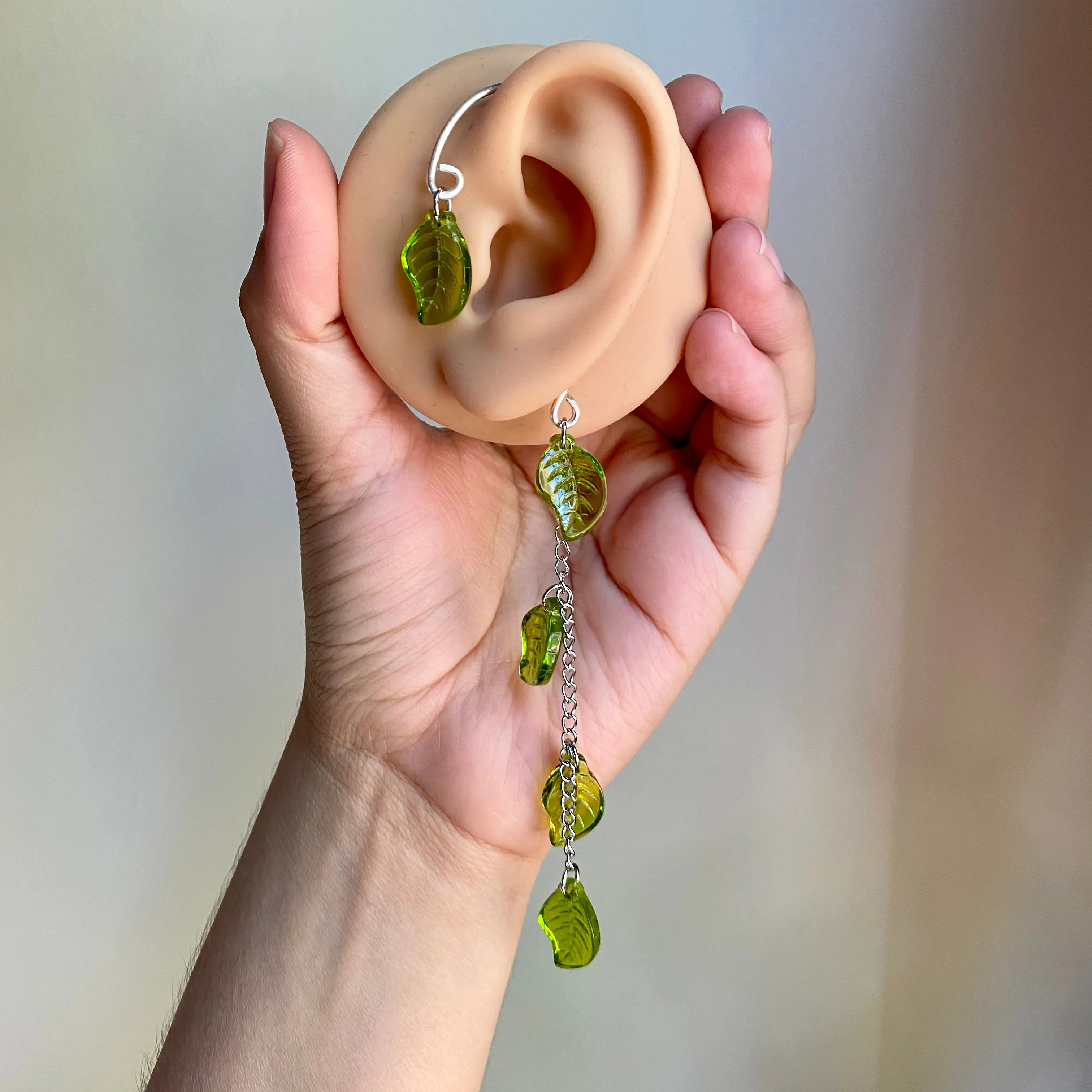 Silver Botanical Babe Ear Cuffs