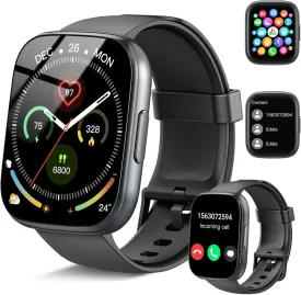 Smart Watch, 1.95" Smartwatch for Men Women(Answer/Make Call), 2025 New Fitness Watch with 110  Sports Modes, Fitness Activity Tracker with Heart Rate/Pedometer/Sleep/IP68 Waterproof for Android iOS