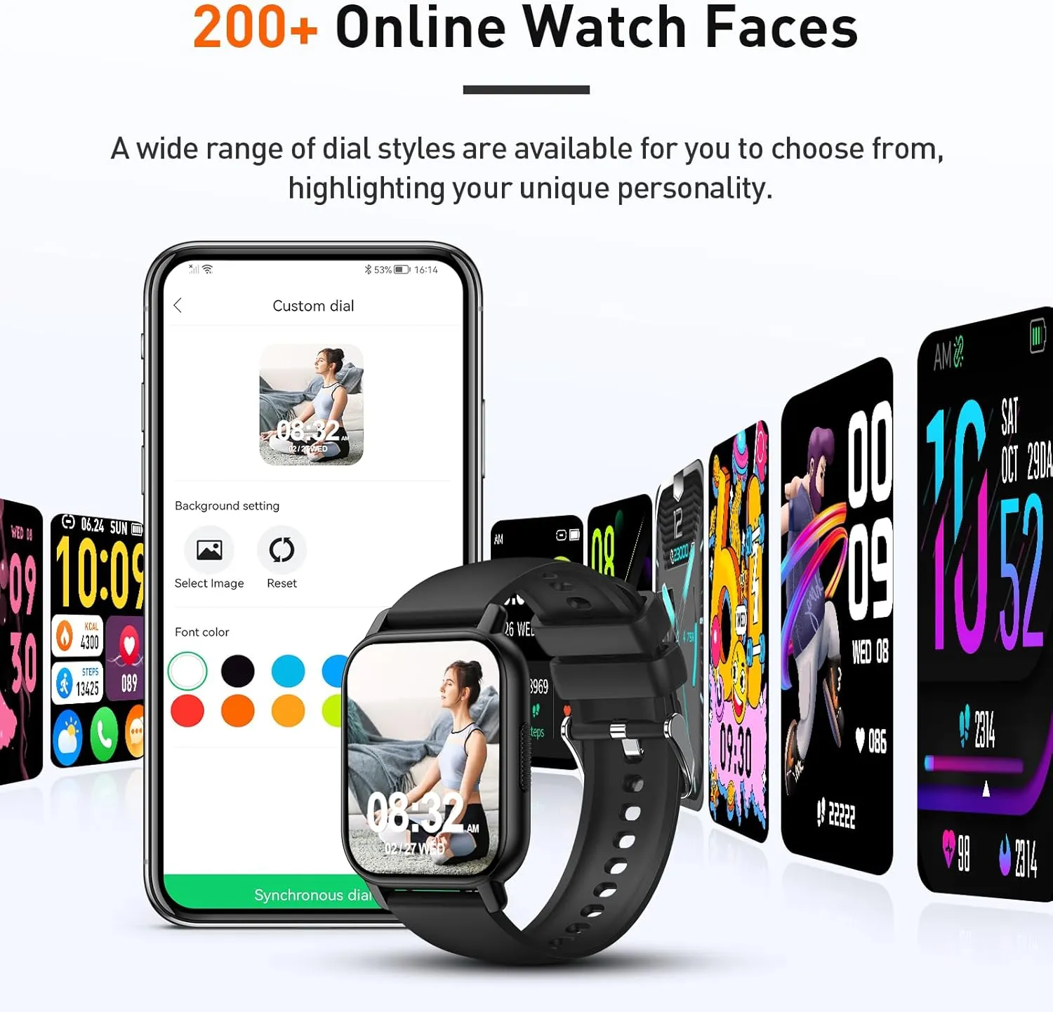 Smart Watch, 1.95" Smartwatch for Men Women(Answer/Make Call), 2025 New Fitness Watch with 110  Sports Modes, Fitness Activity Tracker with Heart Rate/Pedometer/Sleep/IP68 Waterproof for Android iOS
