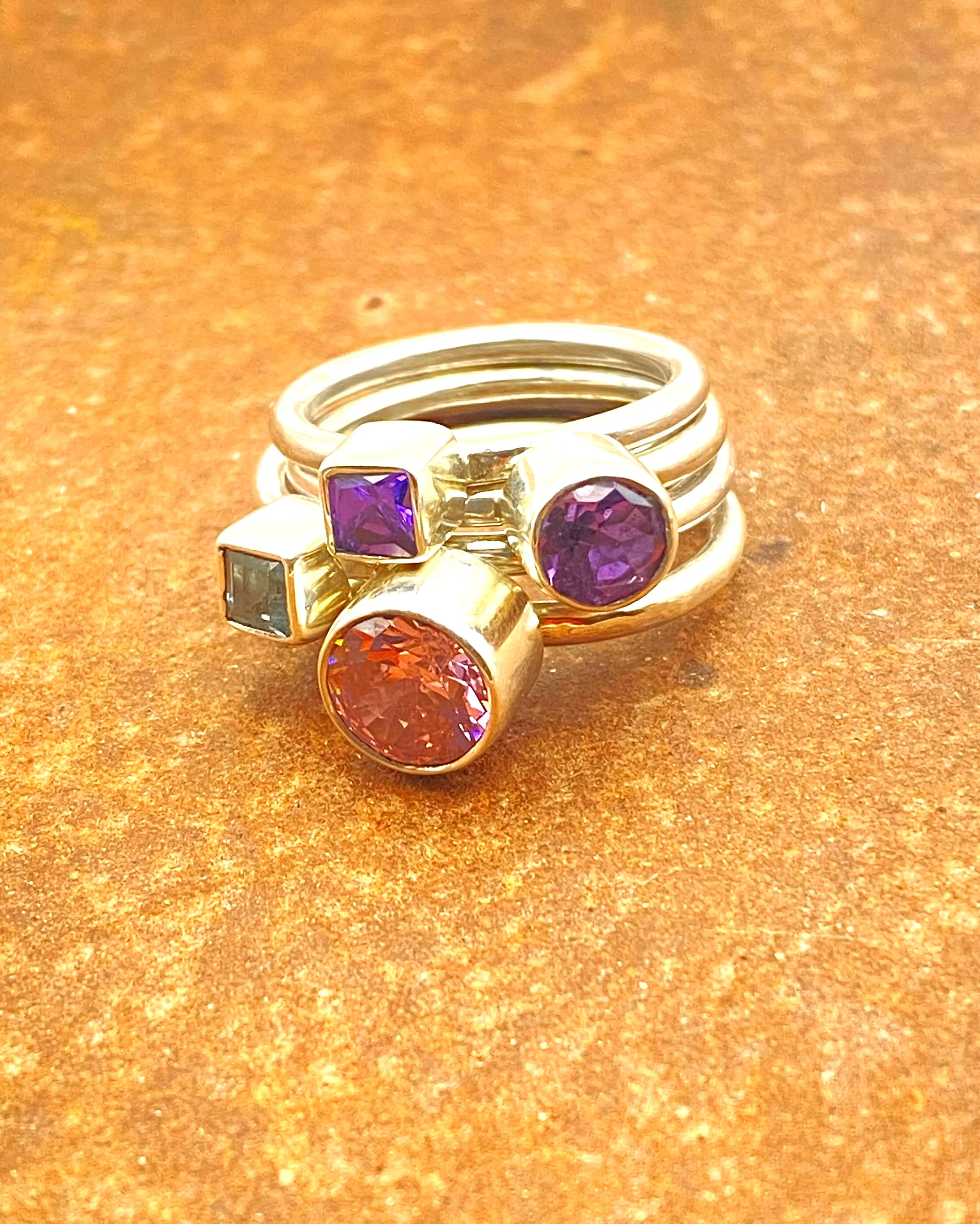 Square Cubic Zirconia Ring