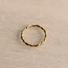 Stainless Steel Minimalist Braided Ring