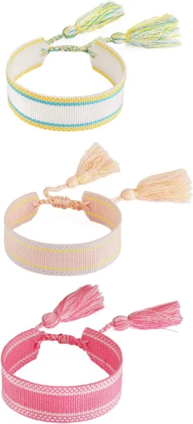 STWTR Woven Friendship Wrap Bracelet for Women, Adjustable Couple Bracelet for Valentine's Day gifts