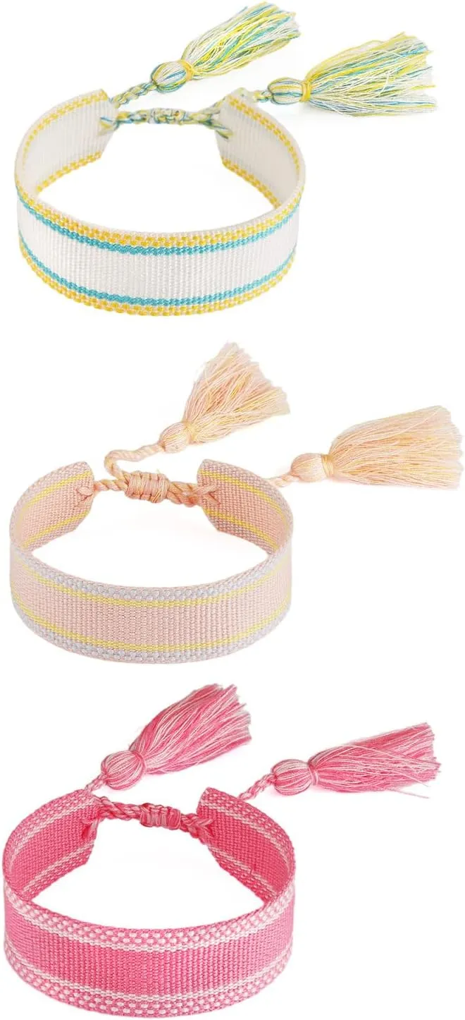 STWTR Woven Friendship Wrap Bracelet for Women, Adjustable Couple Bracelet for Valentine's Day gifts