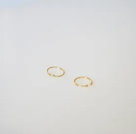 Tiny Thin Ear Cuffs Conch Non Pierced 18k Gold Plated .925 Sterling Silver Non Pierced Earrings