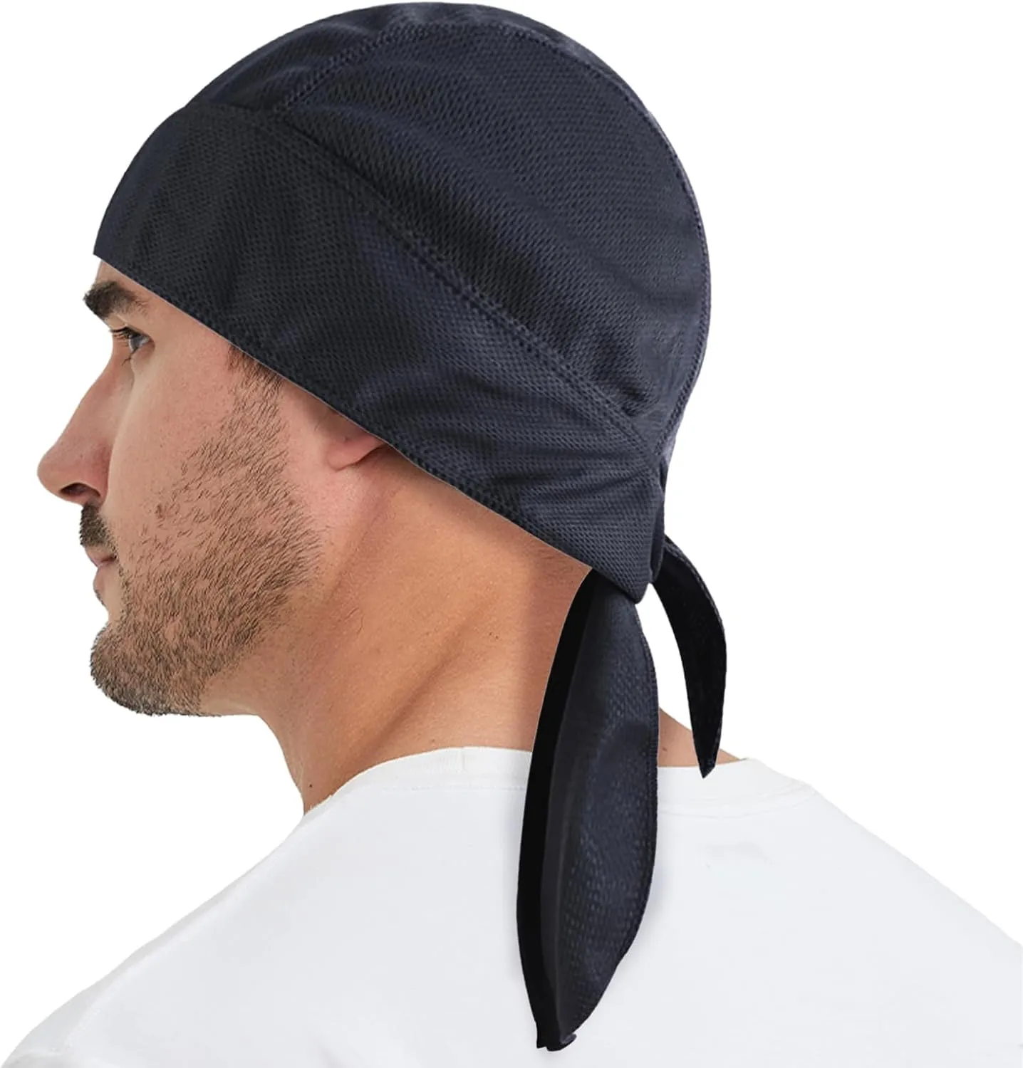 TopTie Custom Printing Cycling Do Rag Skull Cap Sweat Wicking Doo Rags Helmet Liner Cooling Cap