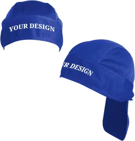 TopTie Custom Printing Cycling Do Rag Skull Cap Sweat Wicking Doo Rags Helmet Liner Cooling Cap