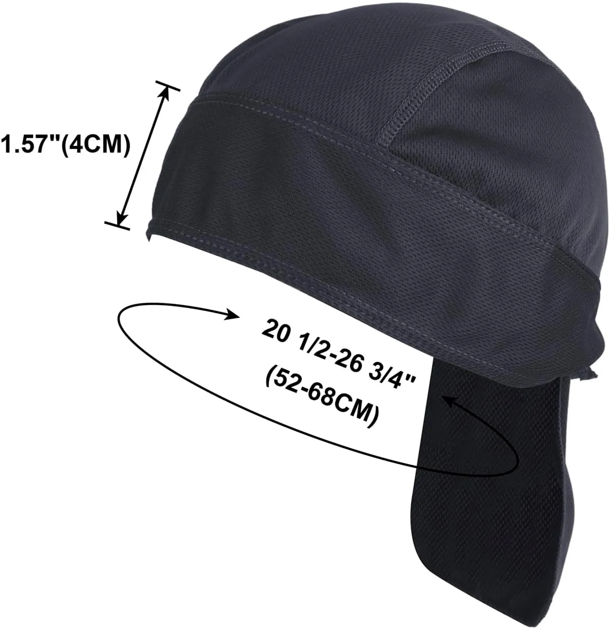 TopTie Custom Printing Cycling Do Rag Skull Cap Sweat Wicking Doo Rags Helmet Liner Cooling Cap