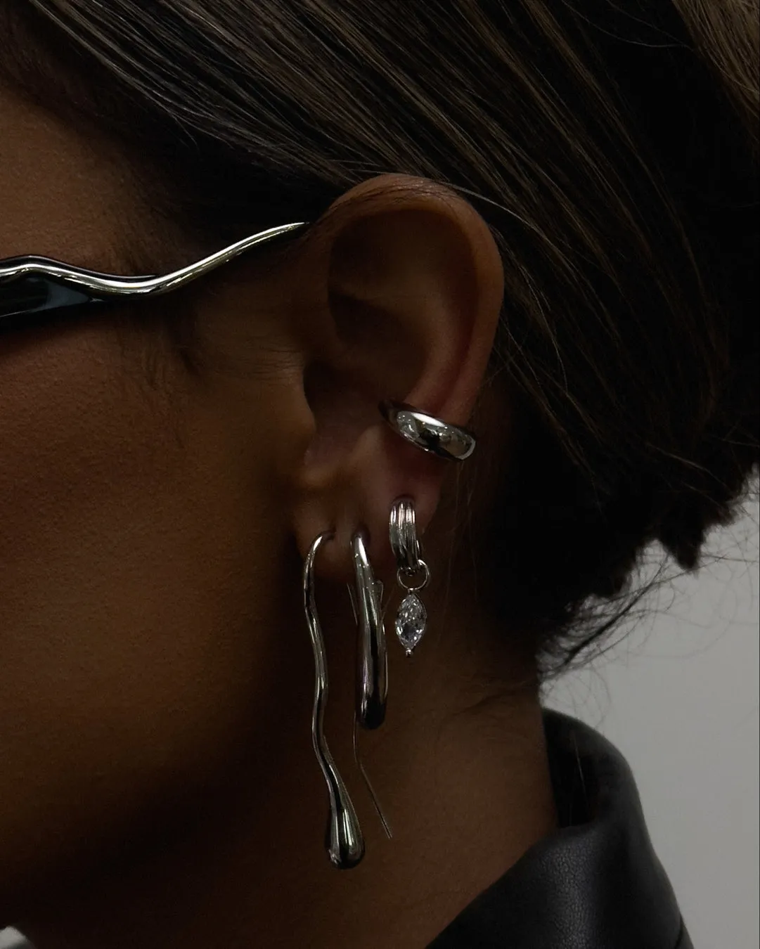 Two Tone Hinge Ear Cuff (Ships Late January)