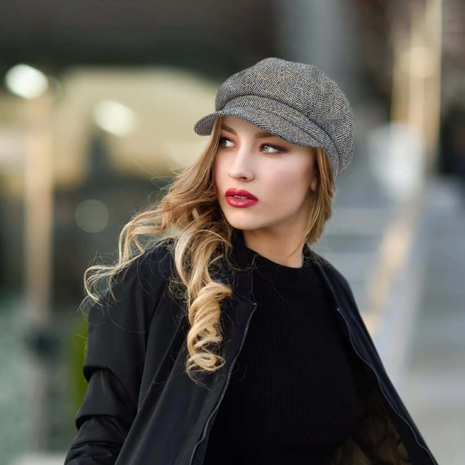 Womens Newsboy Caps Cabbie Gatsby Hat Visor Beret Hat Fashion Ladies Pageboy Caps for Womens Hat