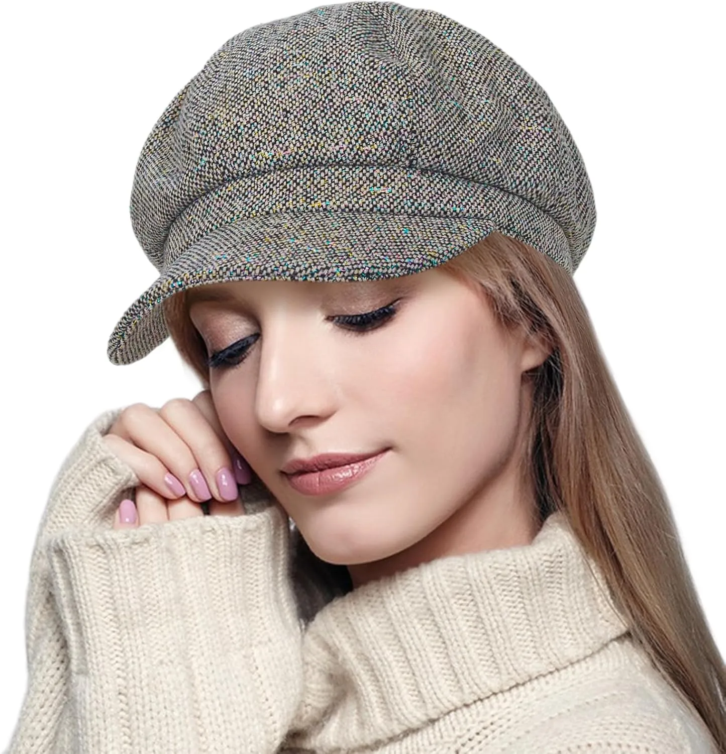 Womens Newsboy Caps Cabbie Gatsby Hat Visor Beret Hat Fashion Ladies Pageboy Caps for Womens Hat