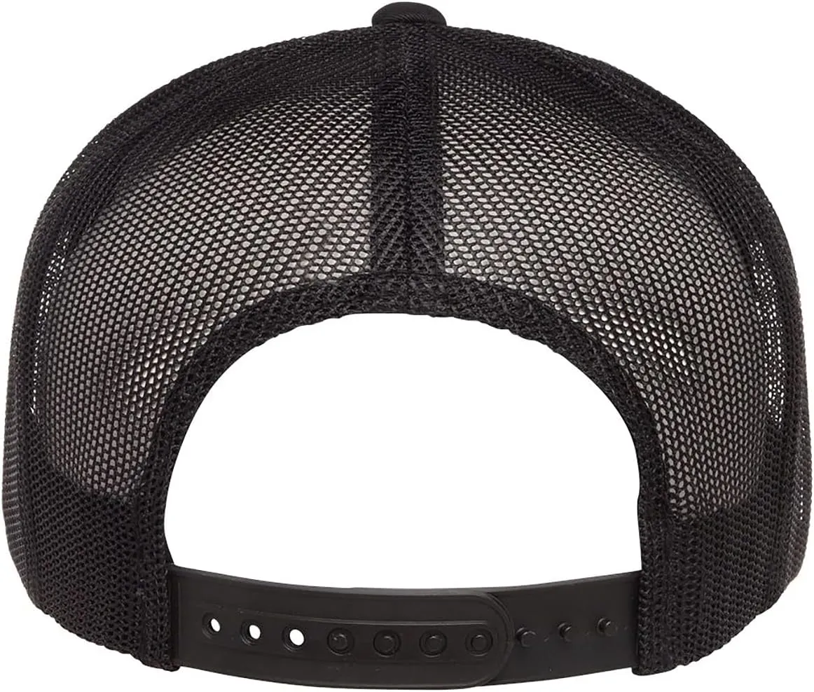 Yupoong YP Classics 6006 High Profile Flat Visor Snapback Trucker Hat - Blank, Bulk Caps