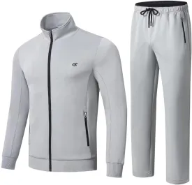yuyangdpb Men's Tracksuits 2 Piece Outfits Full Zip Sports Sweatsuit Jogging Suits